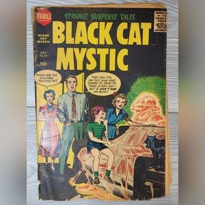 Strange Suspense Tales Vintage Comic Book - Black Cat Mystic July-September 1956